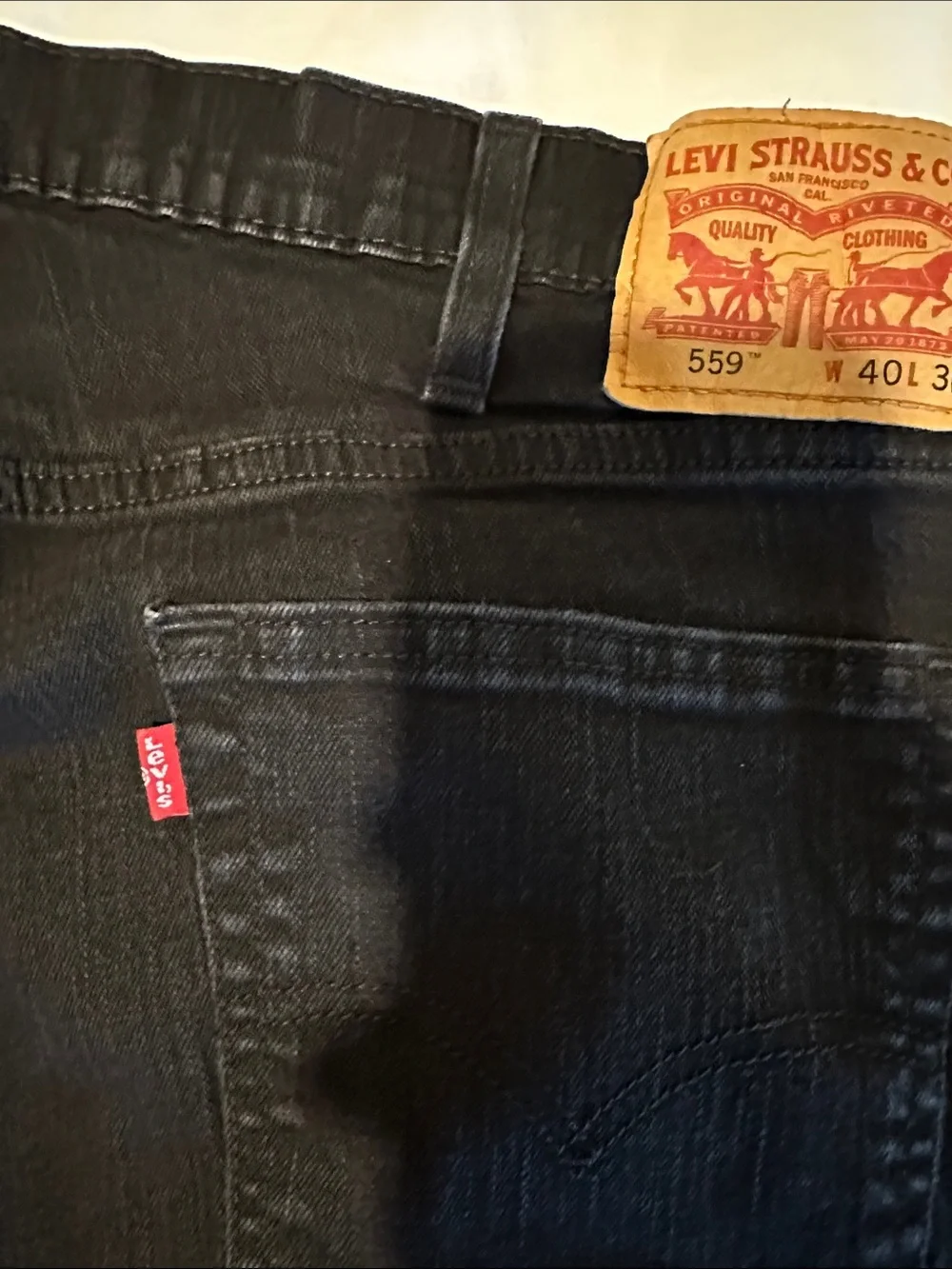 Levi's Men's Straight Black Denim Jeans